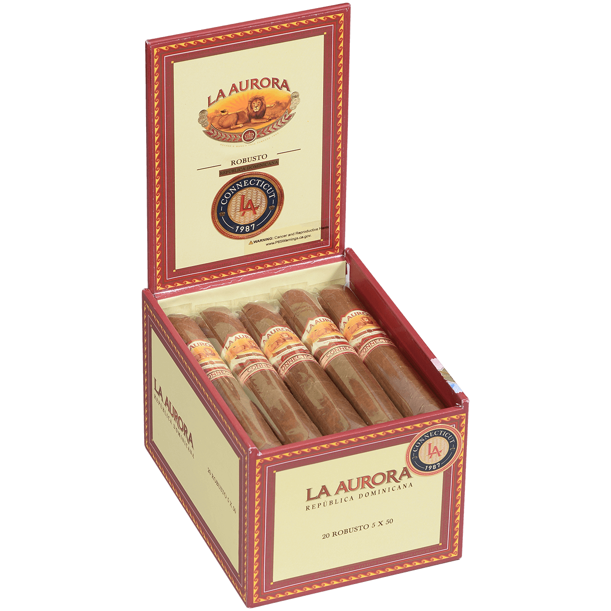 La Aurora Connecticut1987 Robusto 20 Ct. Box 5.00X50