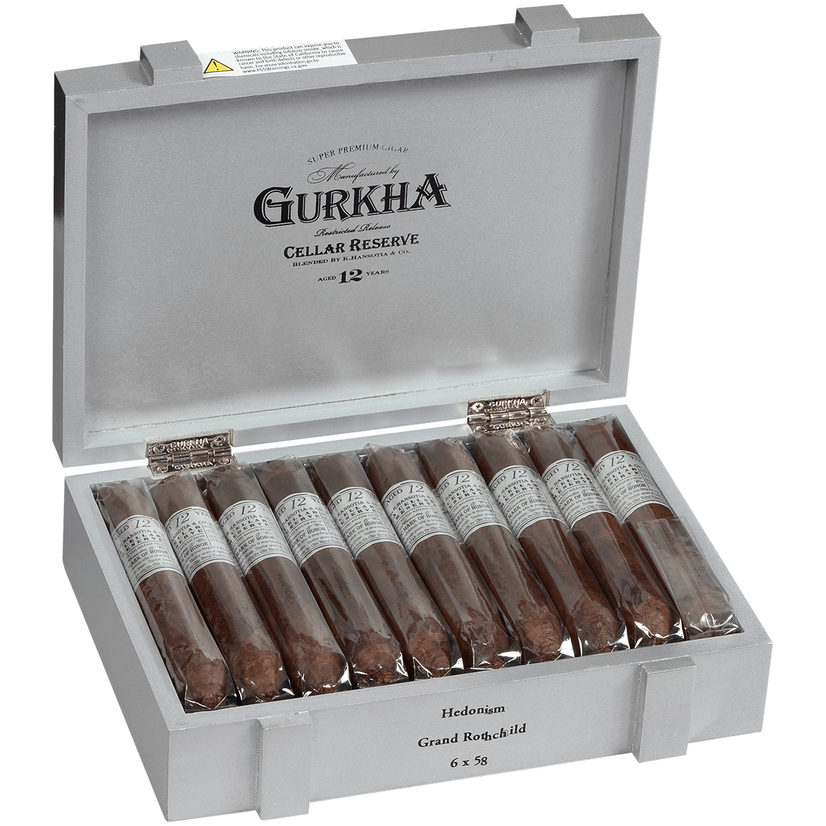 Gurkha Cellar Reserve Platinum Edition 12 Yr Hendonism-Grand Rothchild 20 Ct. Box 6.00X58