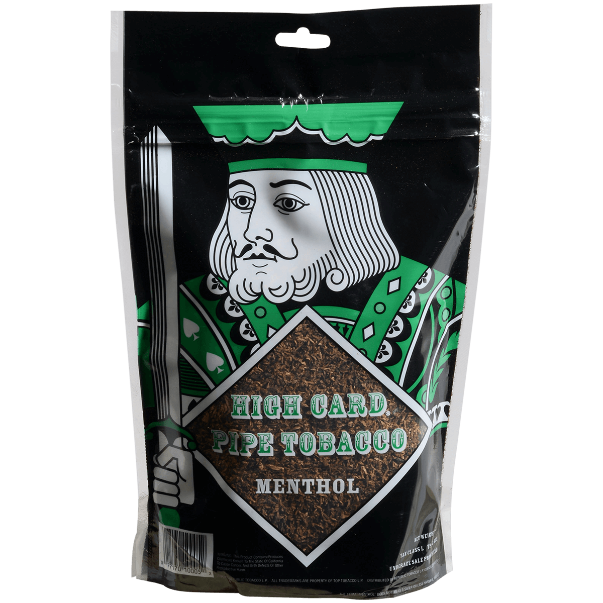 High Card Pipe Tobacco Menthol Medium 5 Oz Bag
