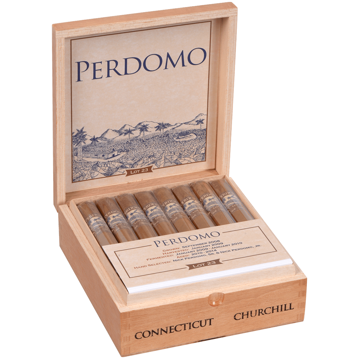 Perdomo Lot 23 Connecticut Churchill 24 Ct. Box 7.00X50