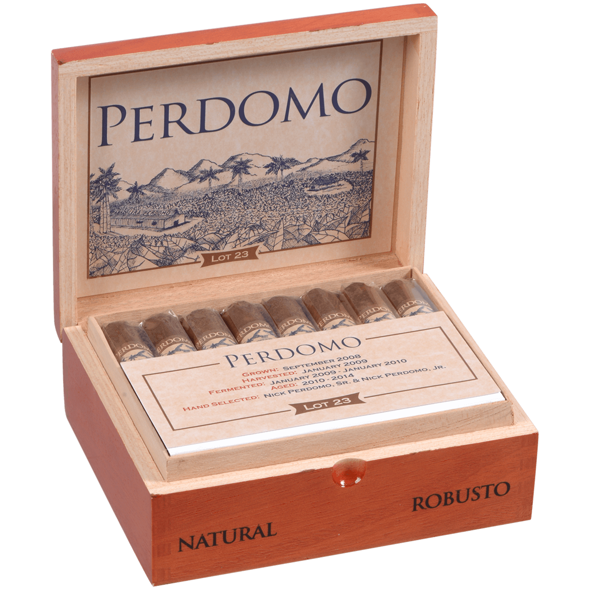 Perdomo Lot 23 Natural Robusto 24 Ct. Box 5.00X50