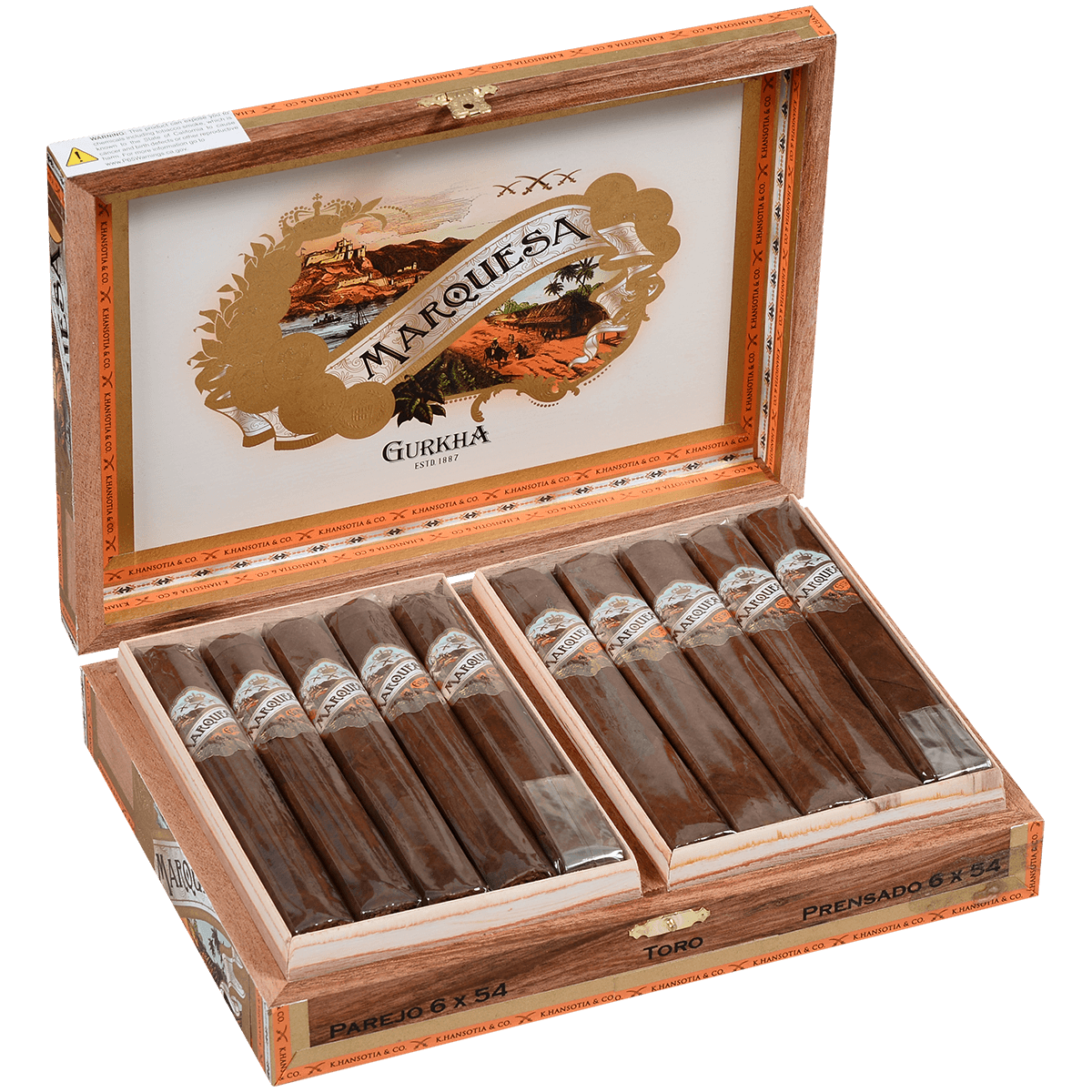 Gurkha Marquesa Toro 20 Ct. Box 6.00X54