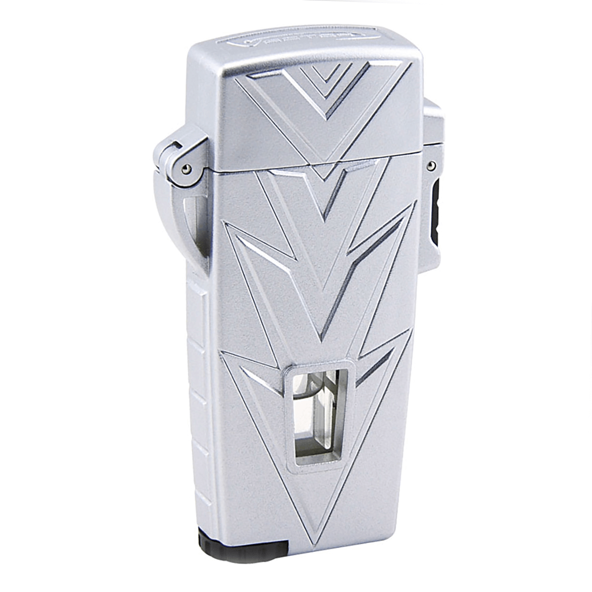 Lighter Vector Retro Single Torch Silver Matte