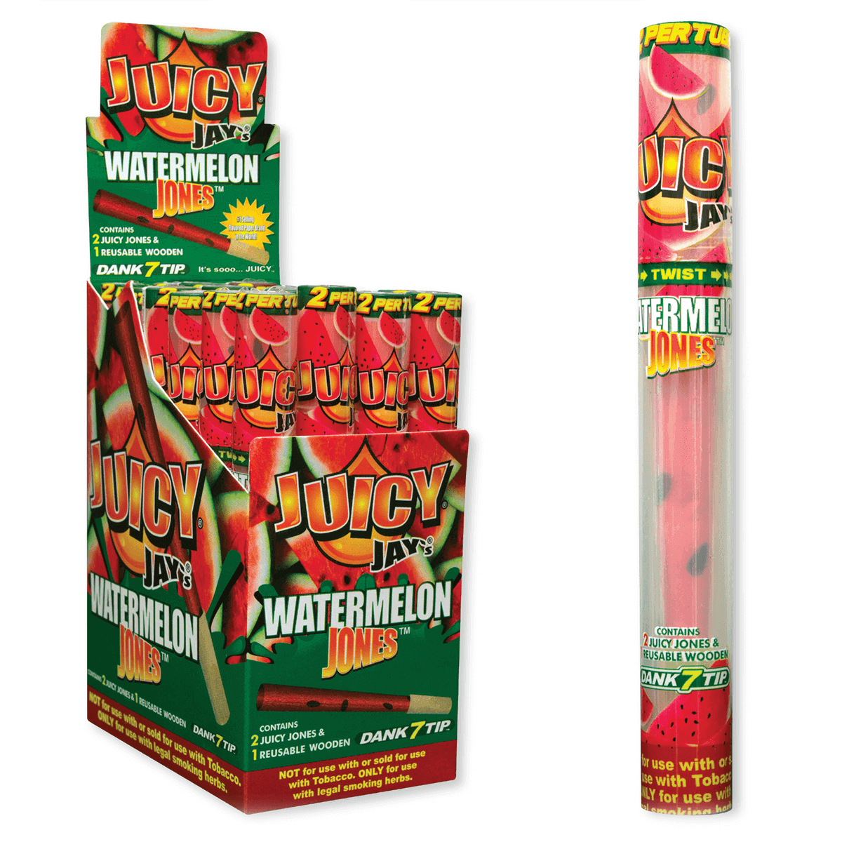 Papers Juicy Jays Jones Pre-Rolled Cone Watermelon 2Pk 24 Ct. Display