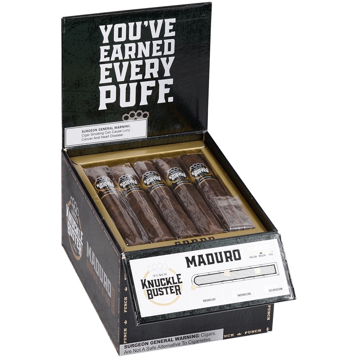 Punch Knuckle Buster Maduro Gordo 20 Ct. 6X60 Bx