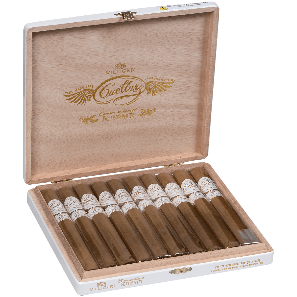 Villiger Cuellar Conn. Kreme Churchill 10 Ct. Box 7.00X50