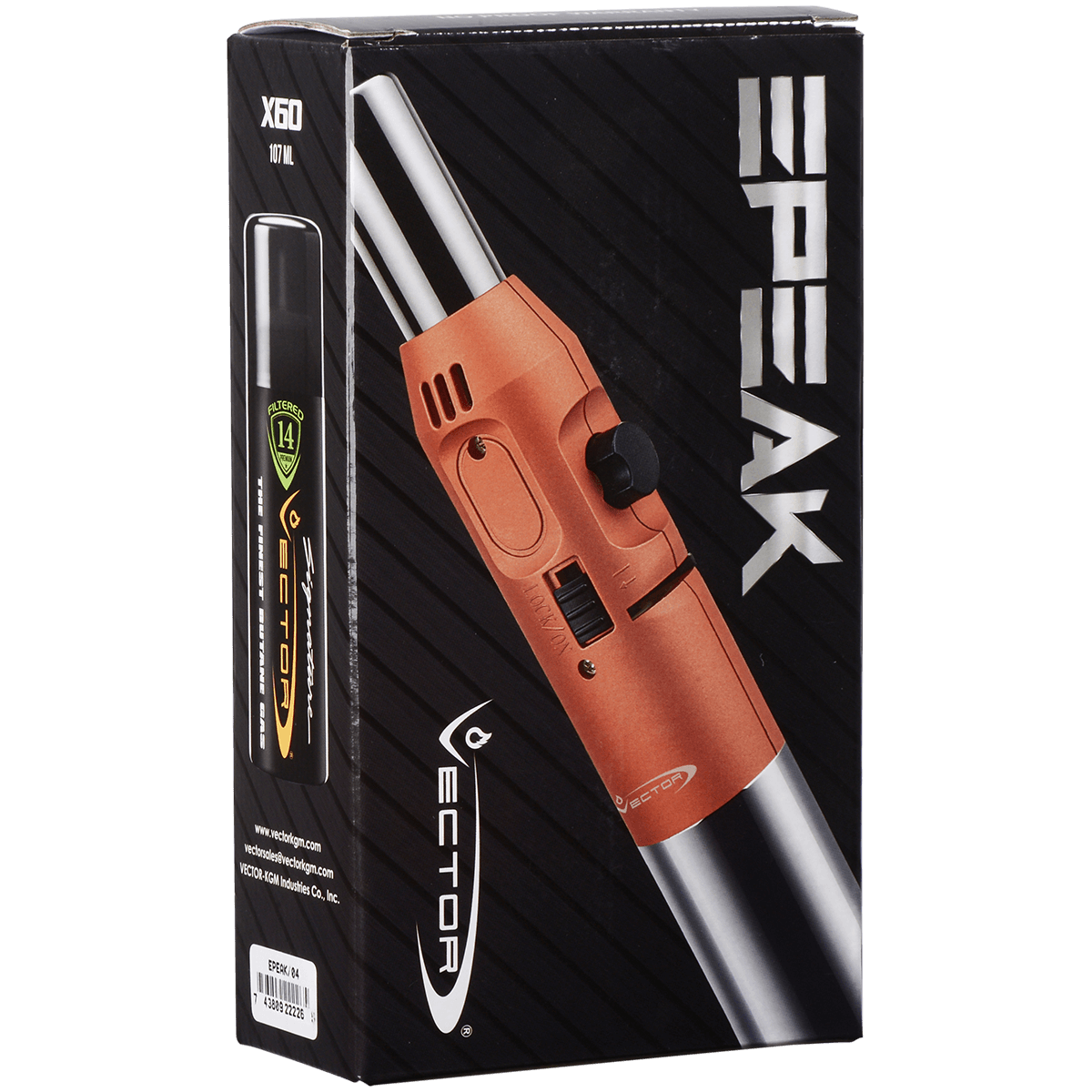 Lighter Vector Epeak Single Torch Black Matte