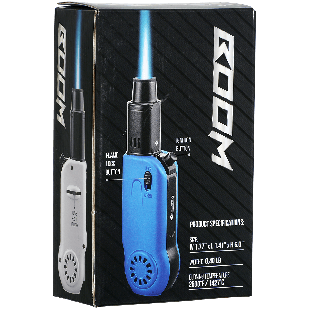 Lighter Vector Boom Single Torch Silver Matte