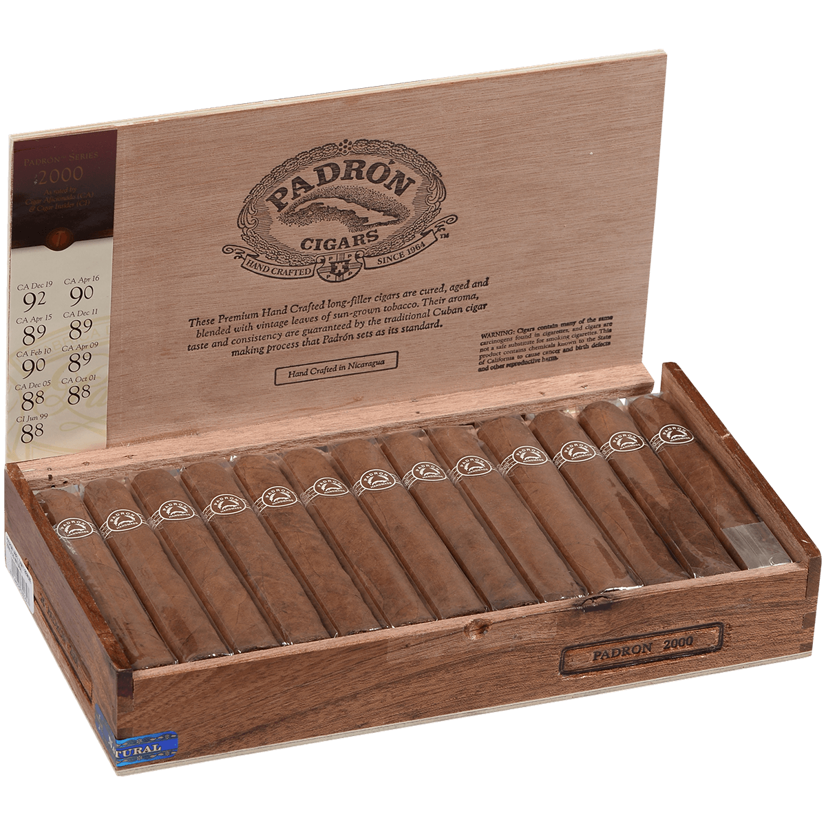 Padron 2000 Natural 26 Ct. Box 5.00X50