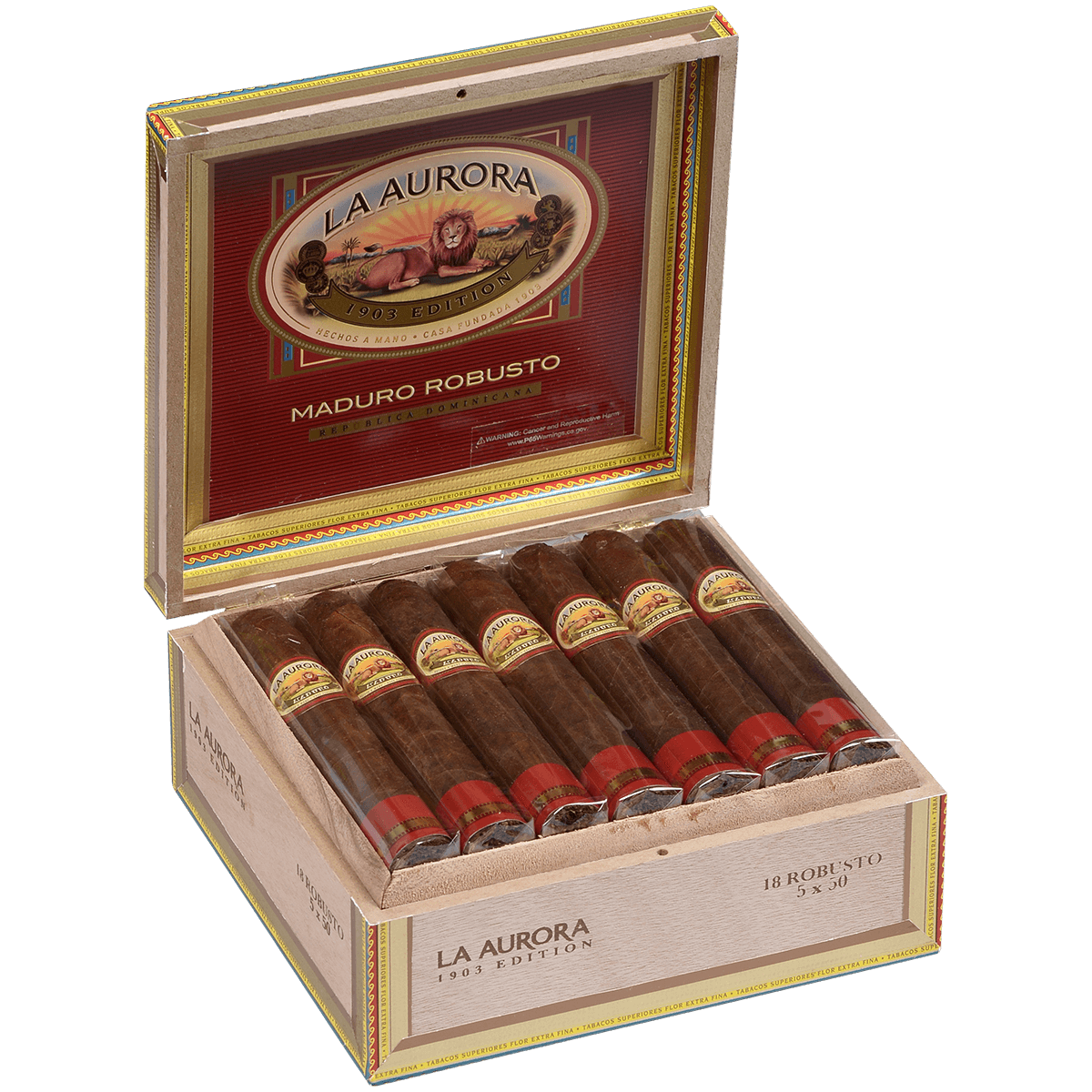La Aurora Preferidos Ruby Maduro Robusto 18 Ct. Box 5.00X51