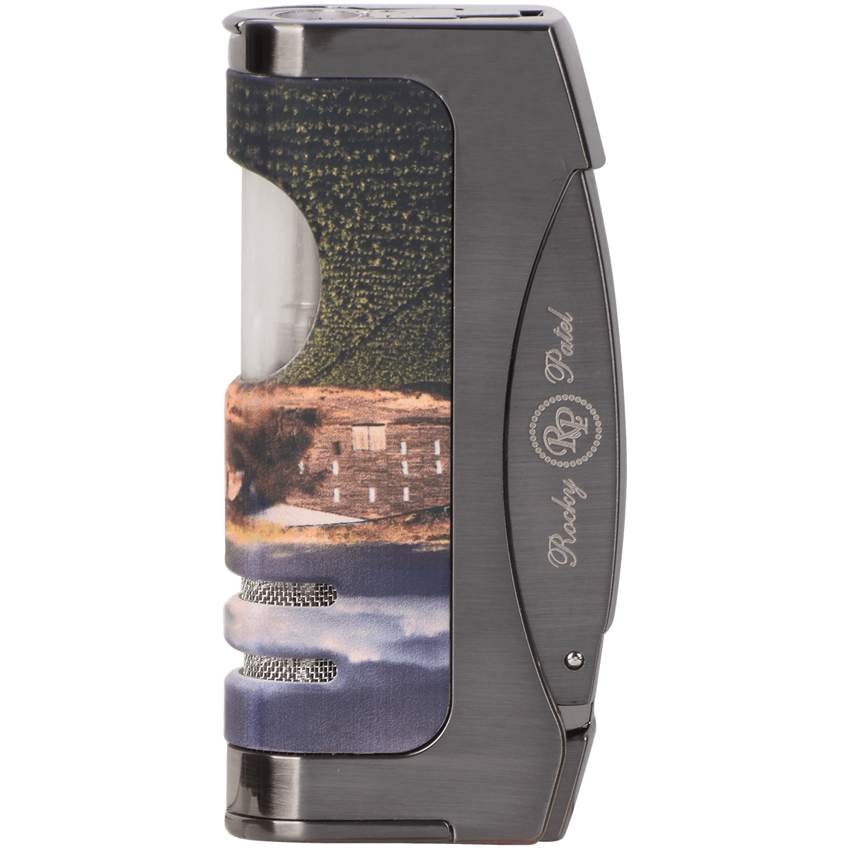 LIGHTER ROCKY PATEL SUPER JET SINGLE FLAME TOBACCO FIELD IMAGE