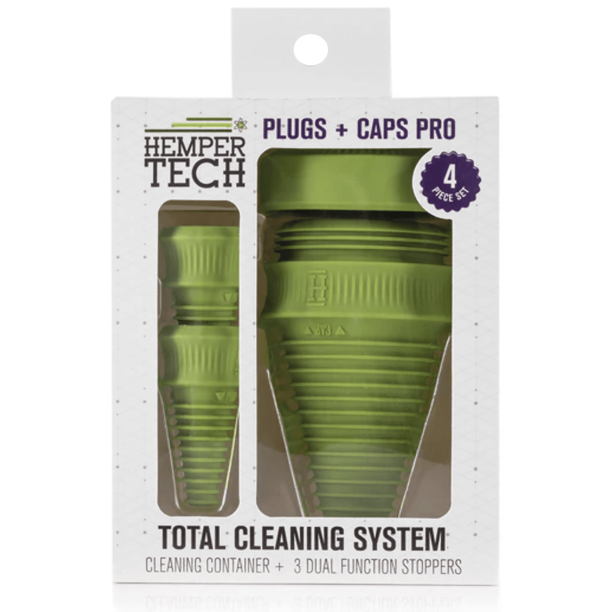 Cleaning Hemper Tech Plugs And Caps 12 Ct. Display Green