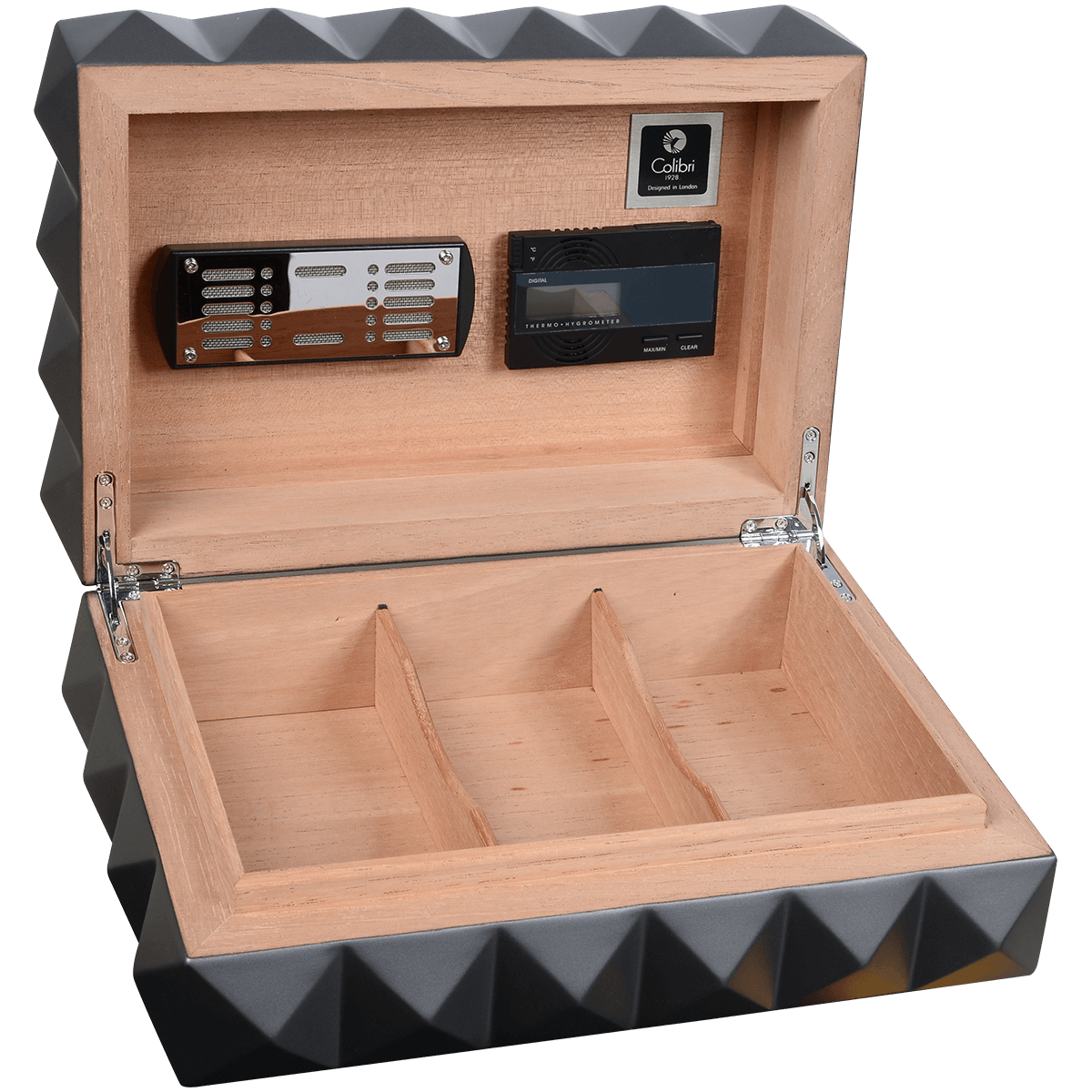 Humidor Colibri Quasar Desktop Gunmetal