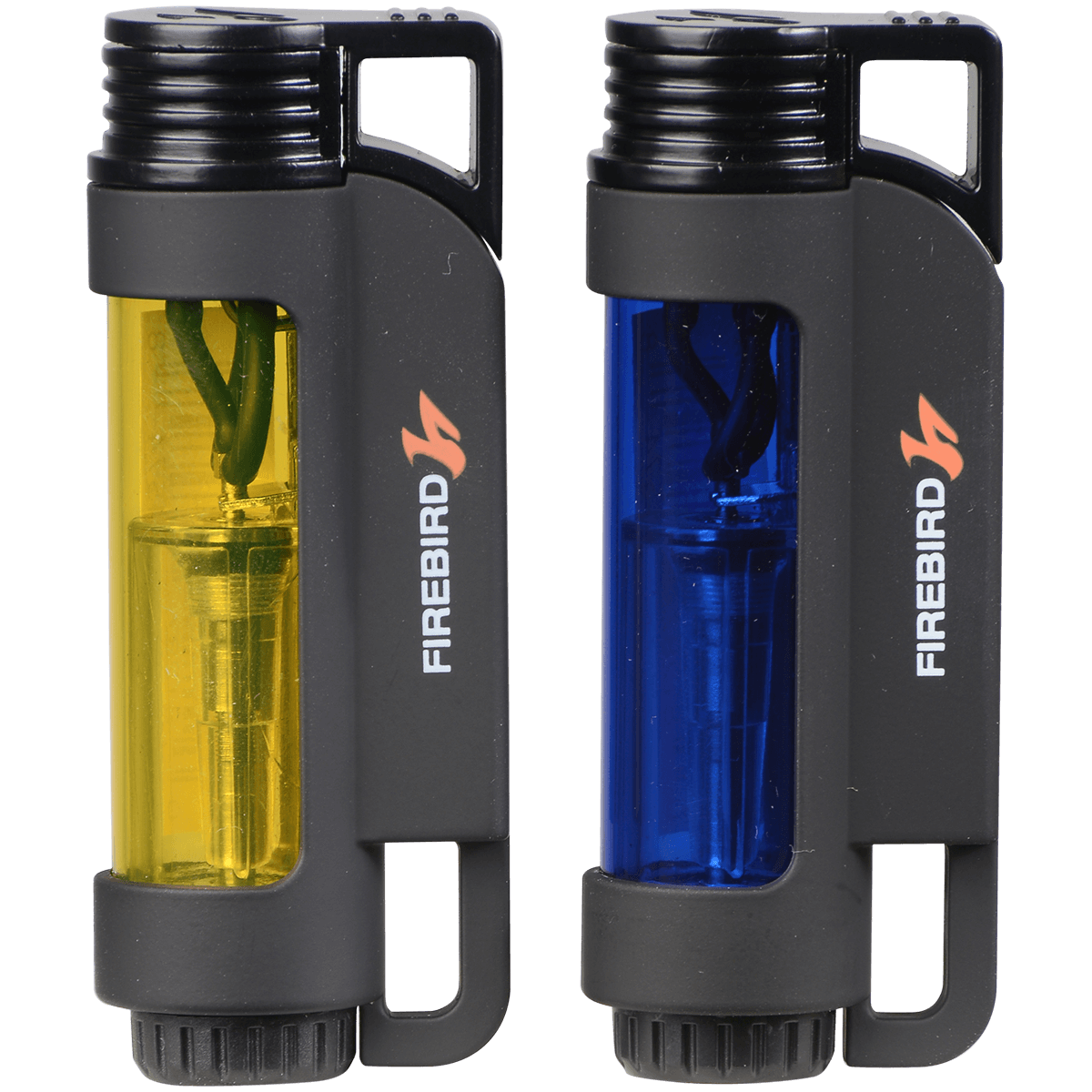 Lighter Firebird Illume Triple Jet Flame Single Action Ignition 4 Colors 12 Ct. Display