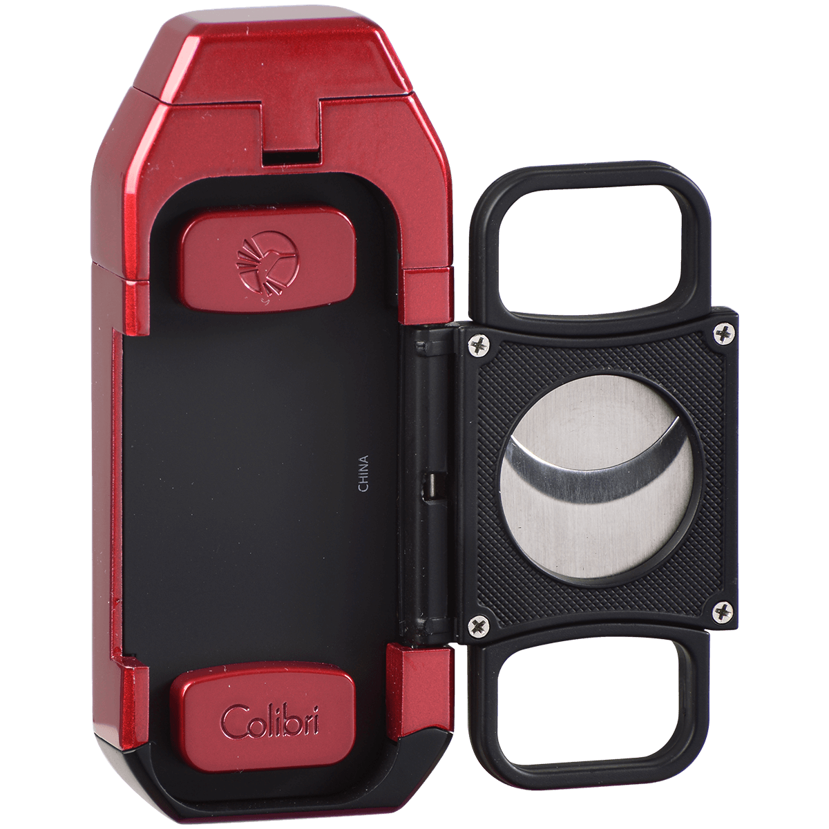 Lighter Colibri Boss Triple Flame With Cutter Red & Black