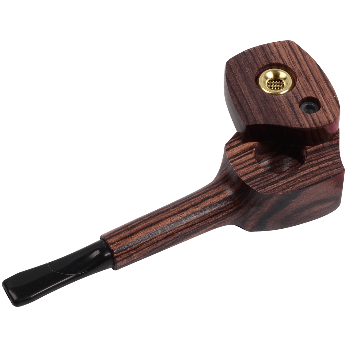 Pipes The Mill Asst. Exotic Wood Pipe Guitar Shaped With Cap 4 1 16"