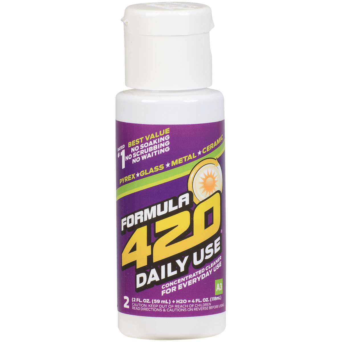 Formula 420 Glass Daily Use 2 Oz. Bottle