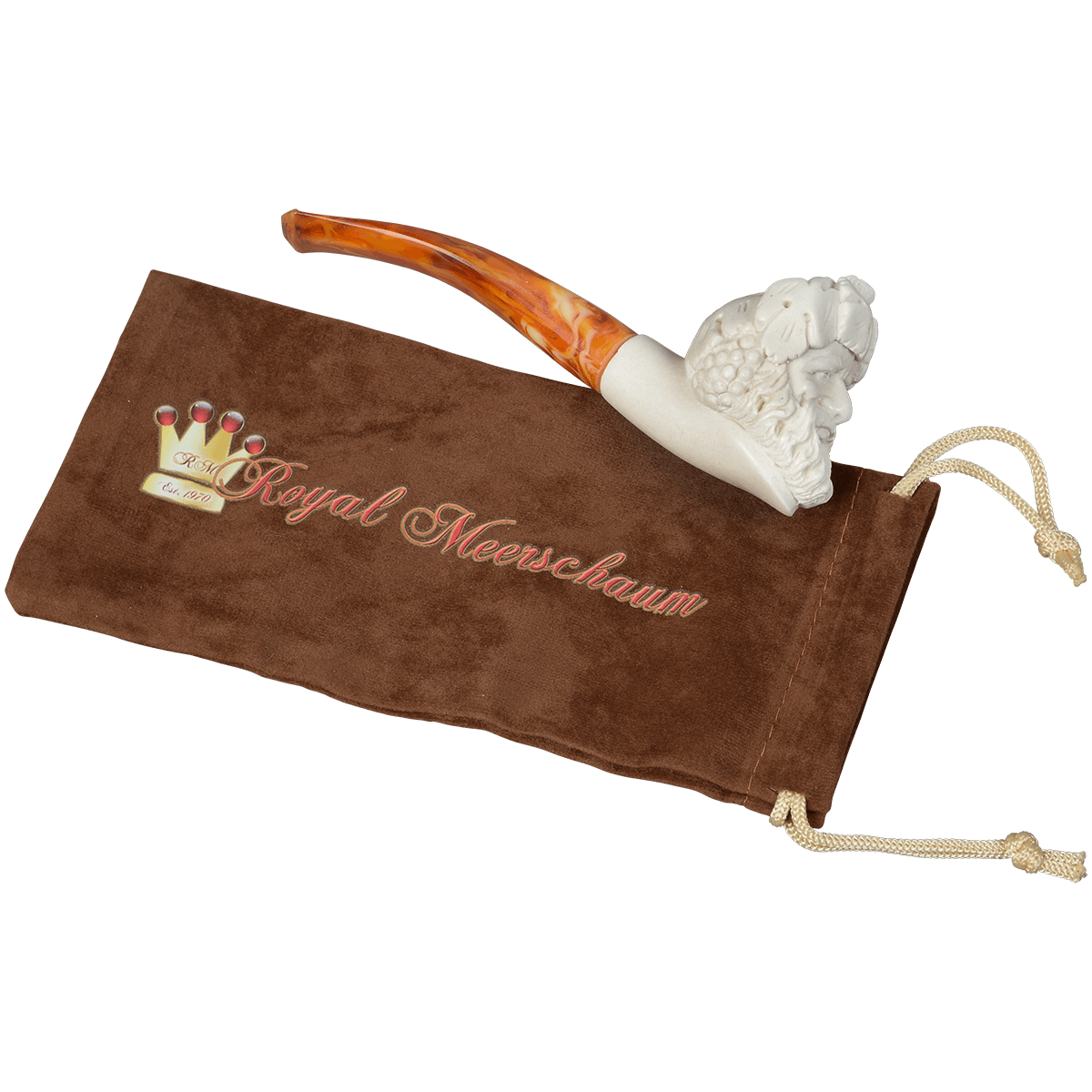 Royal Meerschaum Pipes Regular Bacchus Design