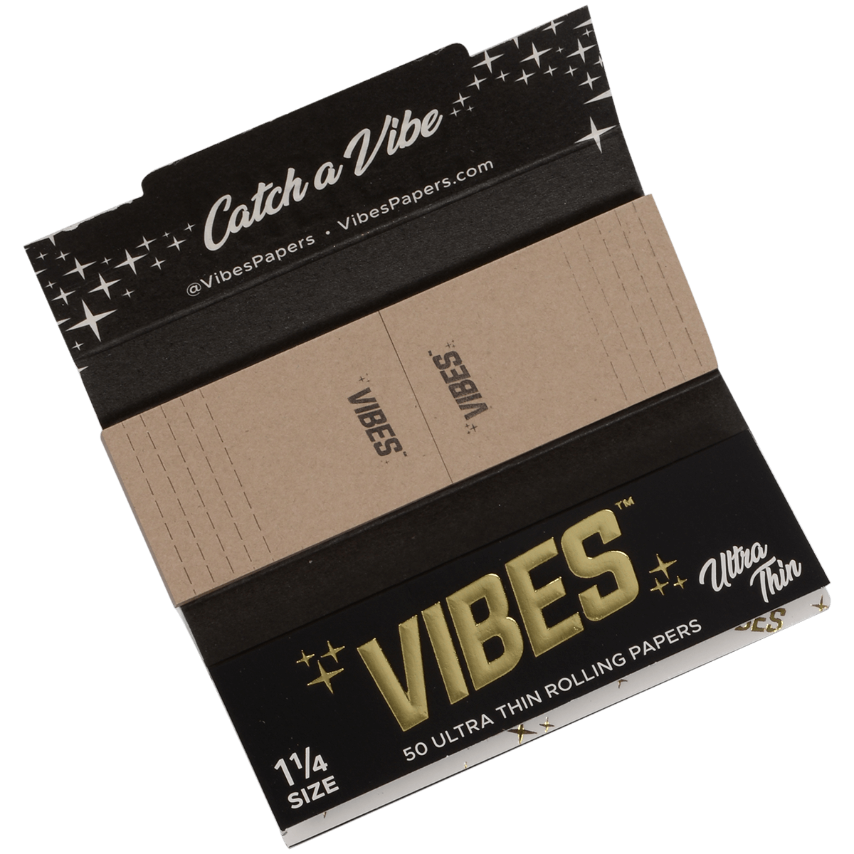 **VIBES PAPERS WITH FILTERS KING SIZE SLIM ULTRA THIN (BLK) 24 BOOKLETS PER BOX
