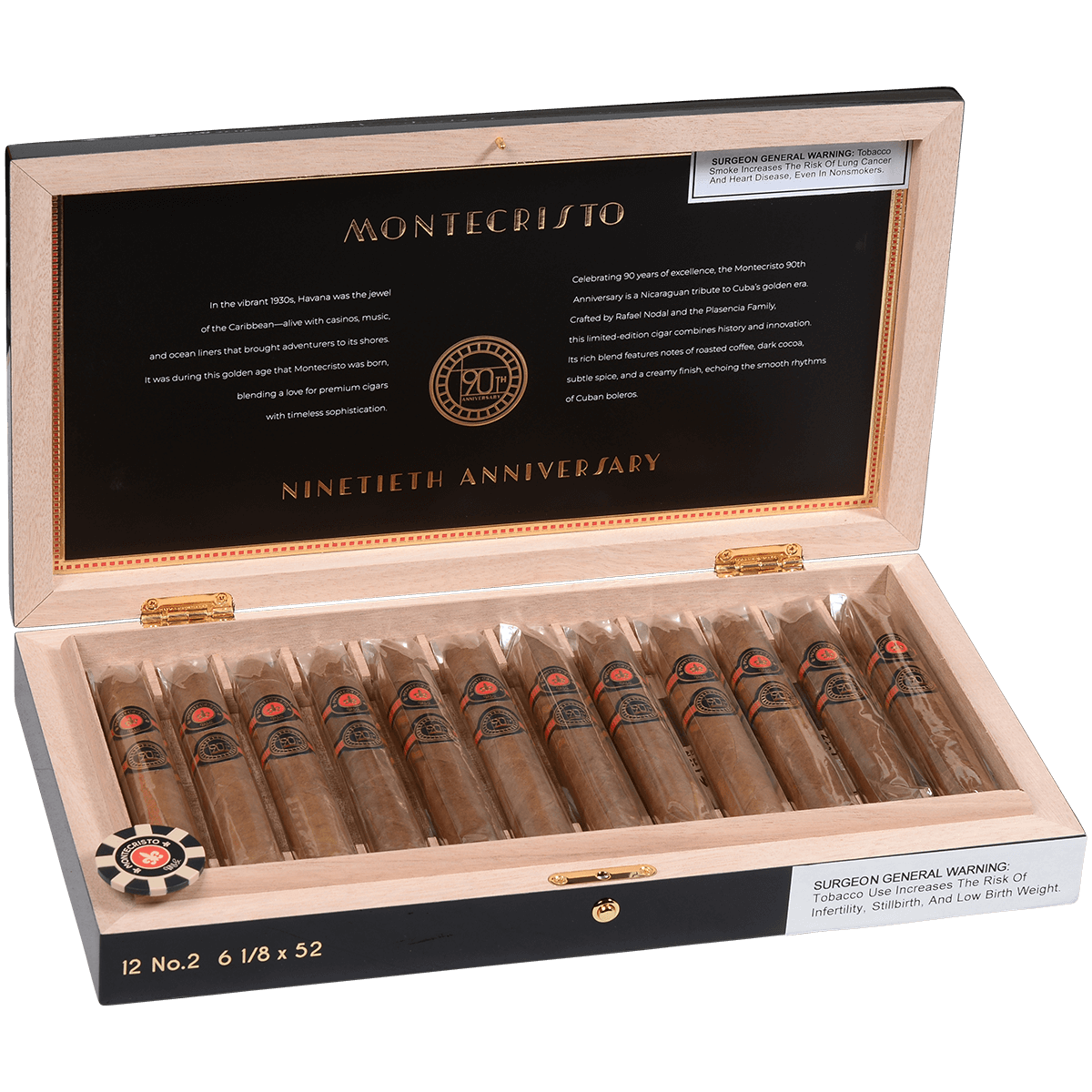 Limited Edition Montecristo 90Th Anniversary No. 2 12 Ct. Box