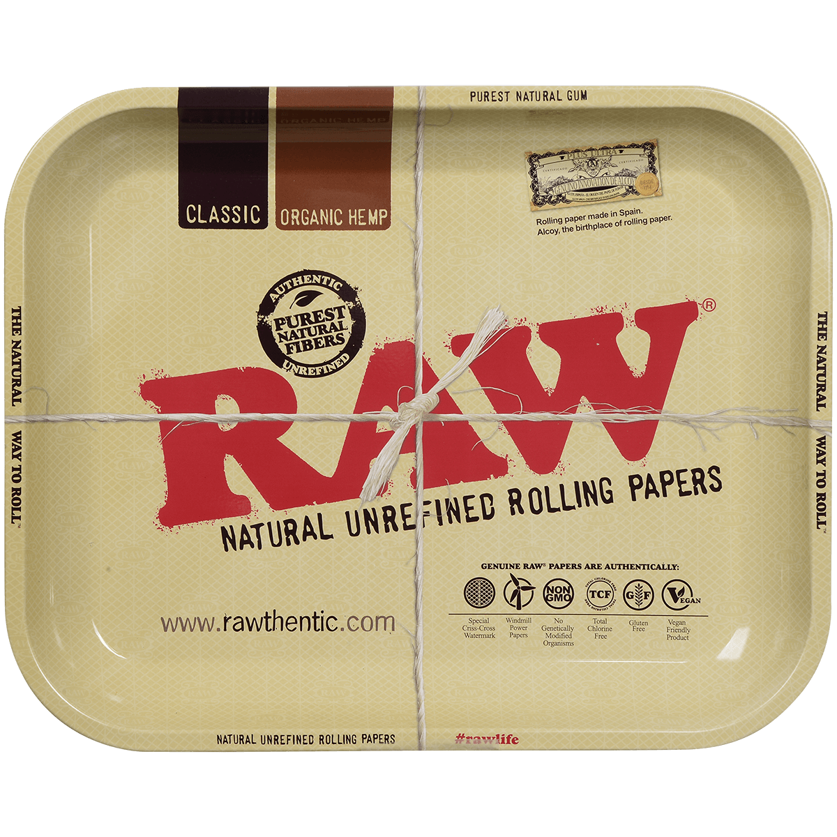 Rolling Metal Tray Raw Large