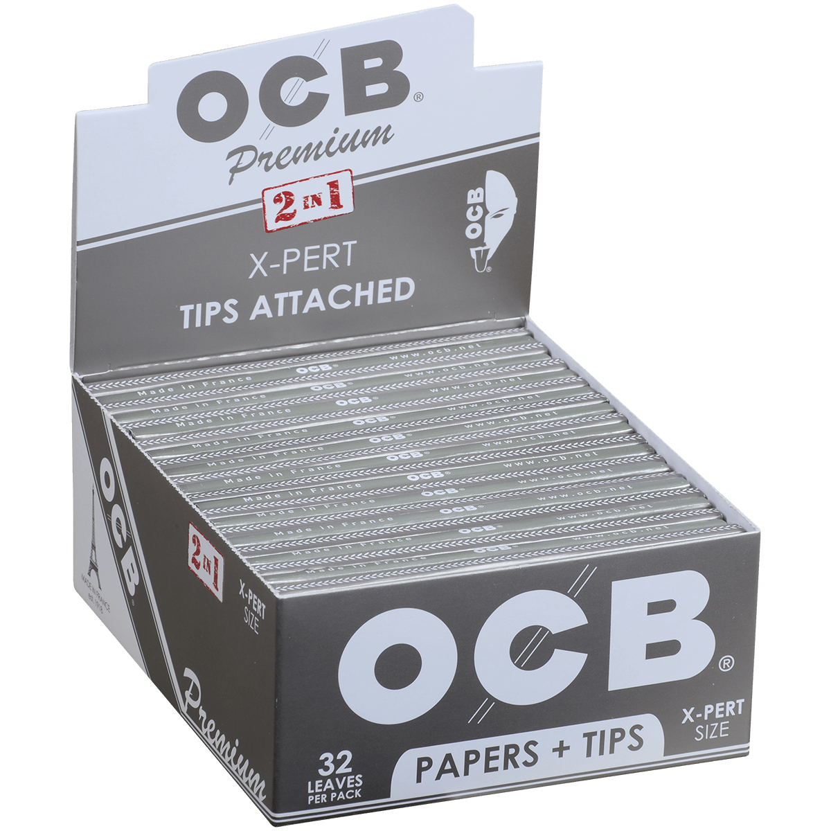 Papers Ocb Premium X-Pert Size Plus Tip 24/32 Ct. Box