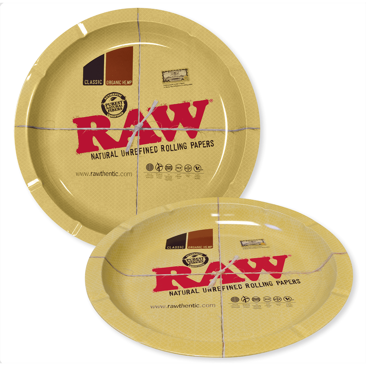 Rolling Metal Tray Raw Round Large