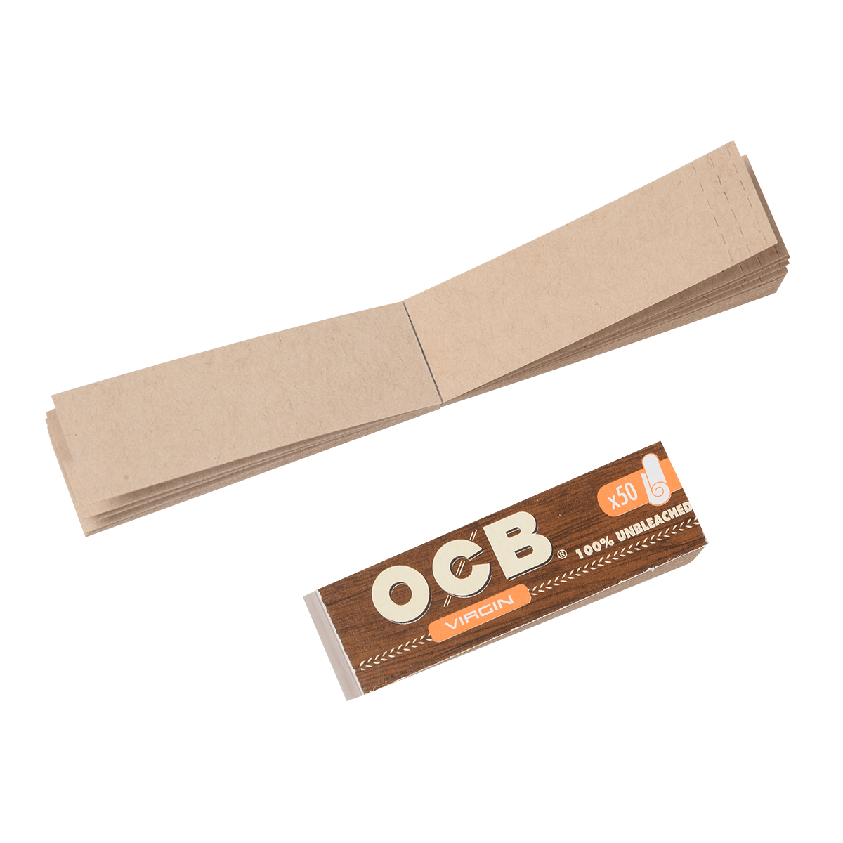 **OCB VIRGIN FLAT PAPER TIPS 25/50 CT.BOX