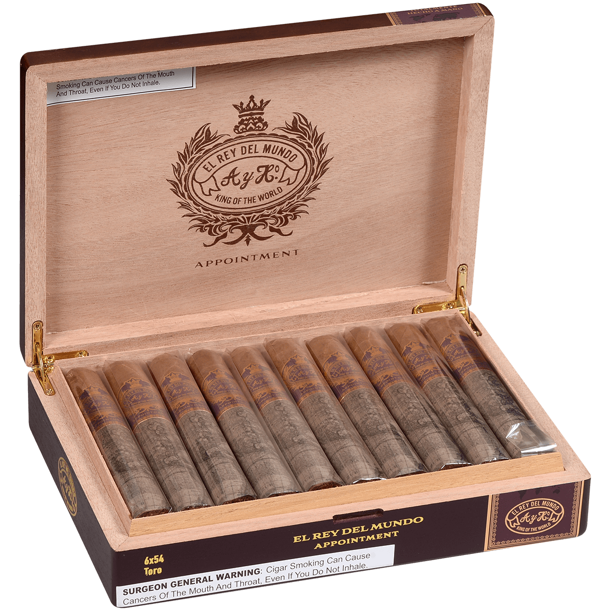 El Rey Del Mundo Appointment Toro 20 Ct. Box 6.00X54