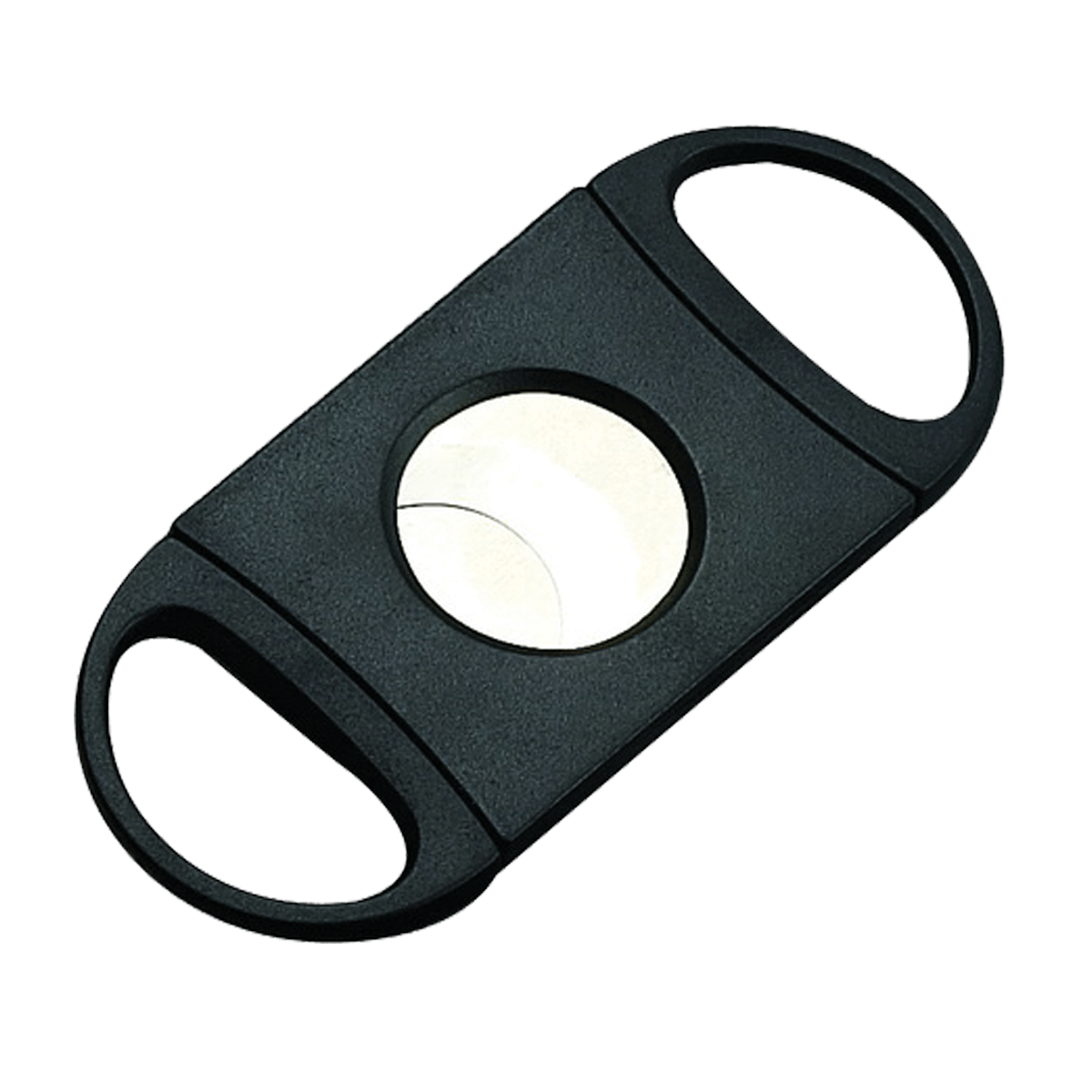 Guardsman Cigar Cutter 54 Gauge Black Oval Double Blade
