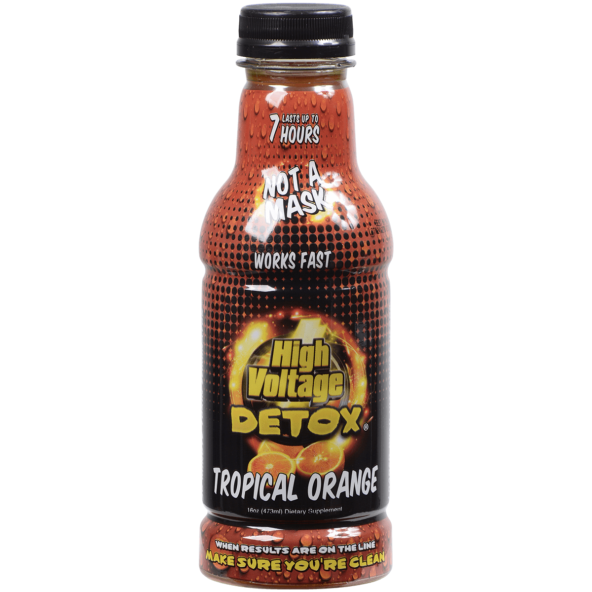 High Voltage 16 Oz. Dbl Flush Detox Liquid & Capsules Tropical Orange Flavor