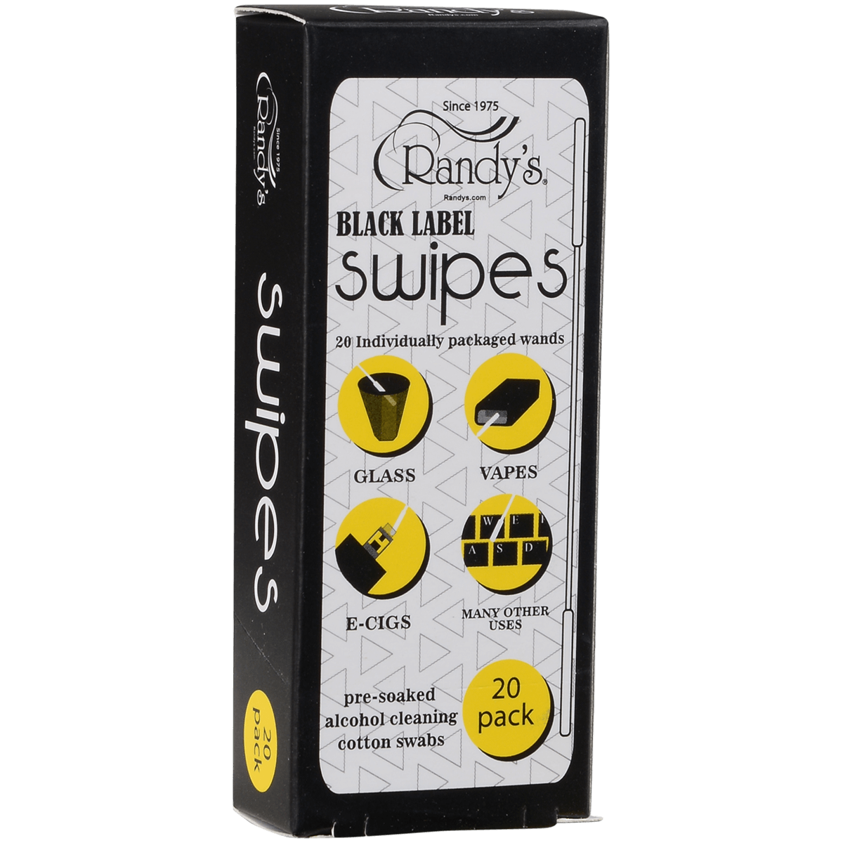 Cleaner Randys Swipes Alcohol Cotton Swabs 10 Ct. Display