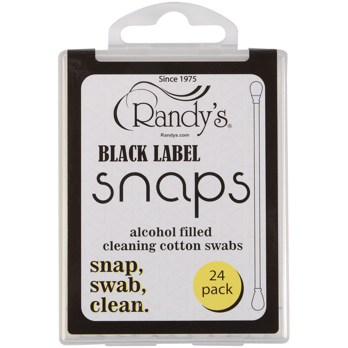 Cleaner Randys Snaps Alcohol Cotton Swabs 12 Ct. Display