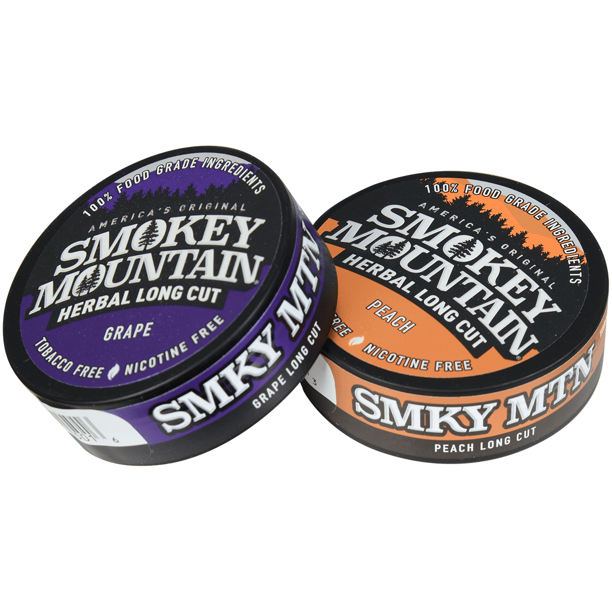 Moist Snuff Non Tobacco Smokey Mountain Grape/Peach Pre-Pack Display