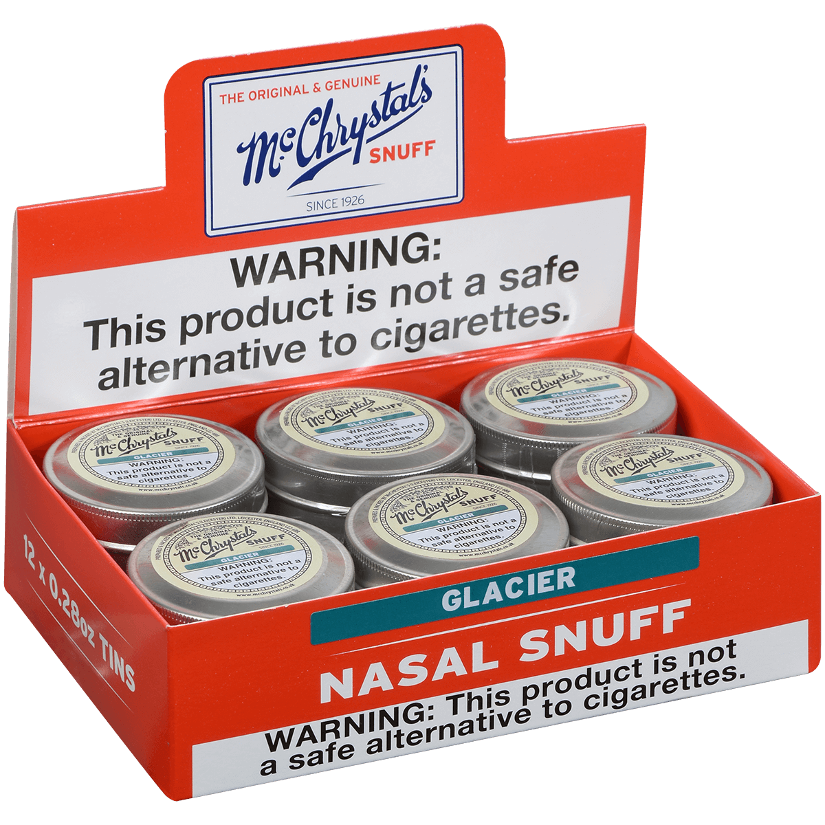 Dry Nasal Snuff Mcchrystals Glacier 12'S 8 Grams