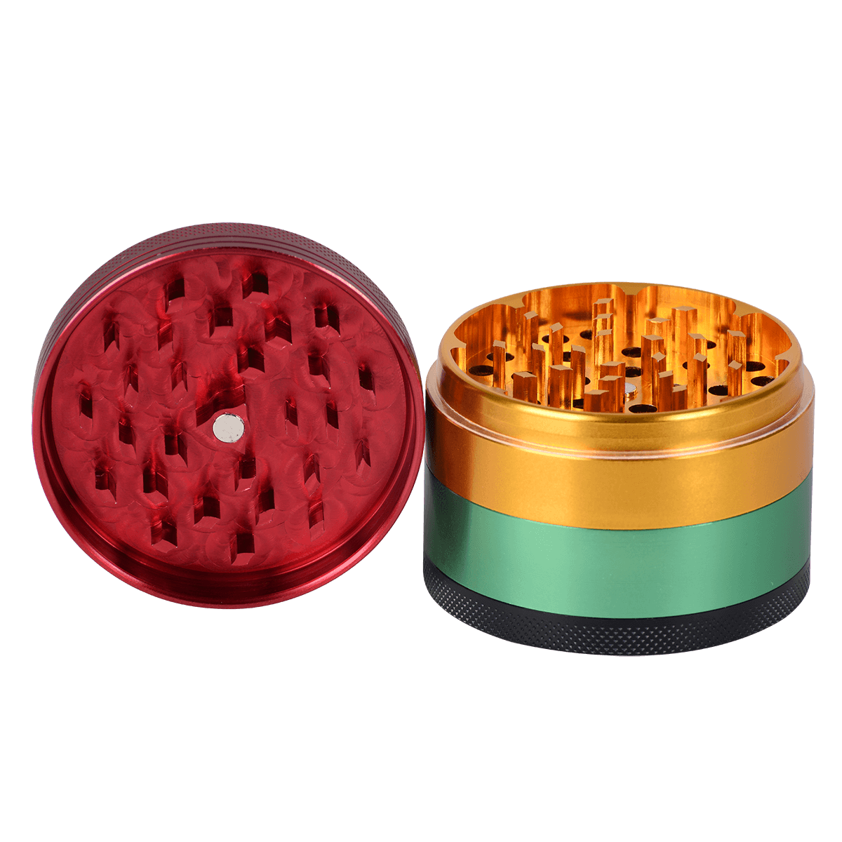 Grinder Greenhouse 2.5" Rasta Four Piece