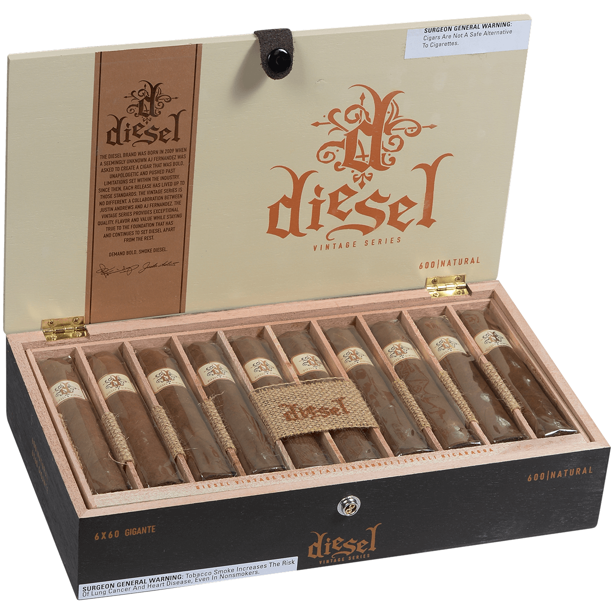 Diesel Vintage Series Gigante Natural 20 Ct. Box 6.00X60