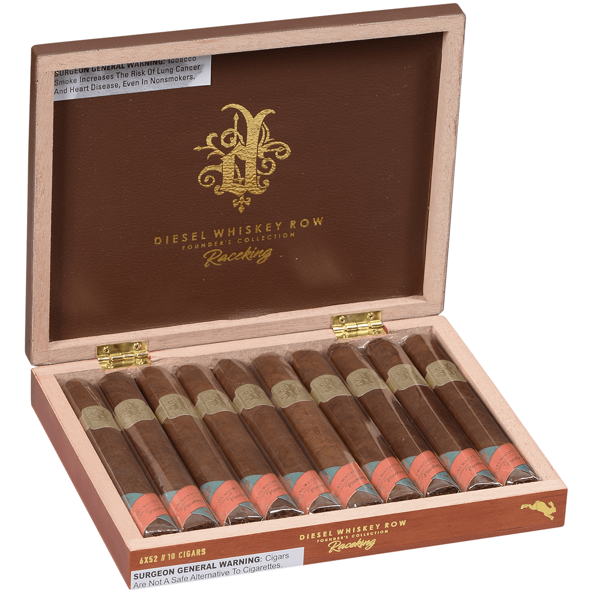 Limited Edition Diesel Whiskey Row Founders Collection Raceking Toro 10 Ct. Box 6.00X52