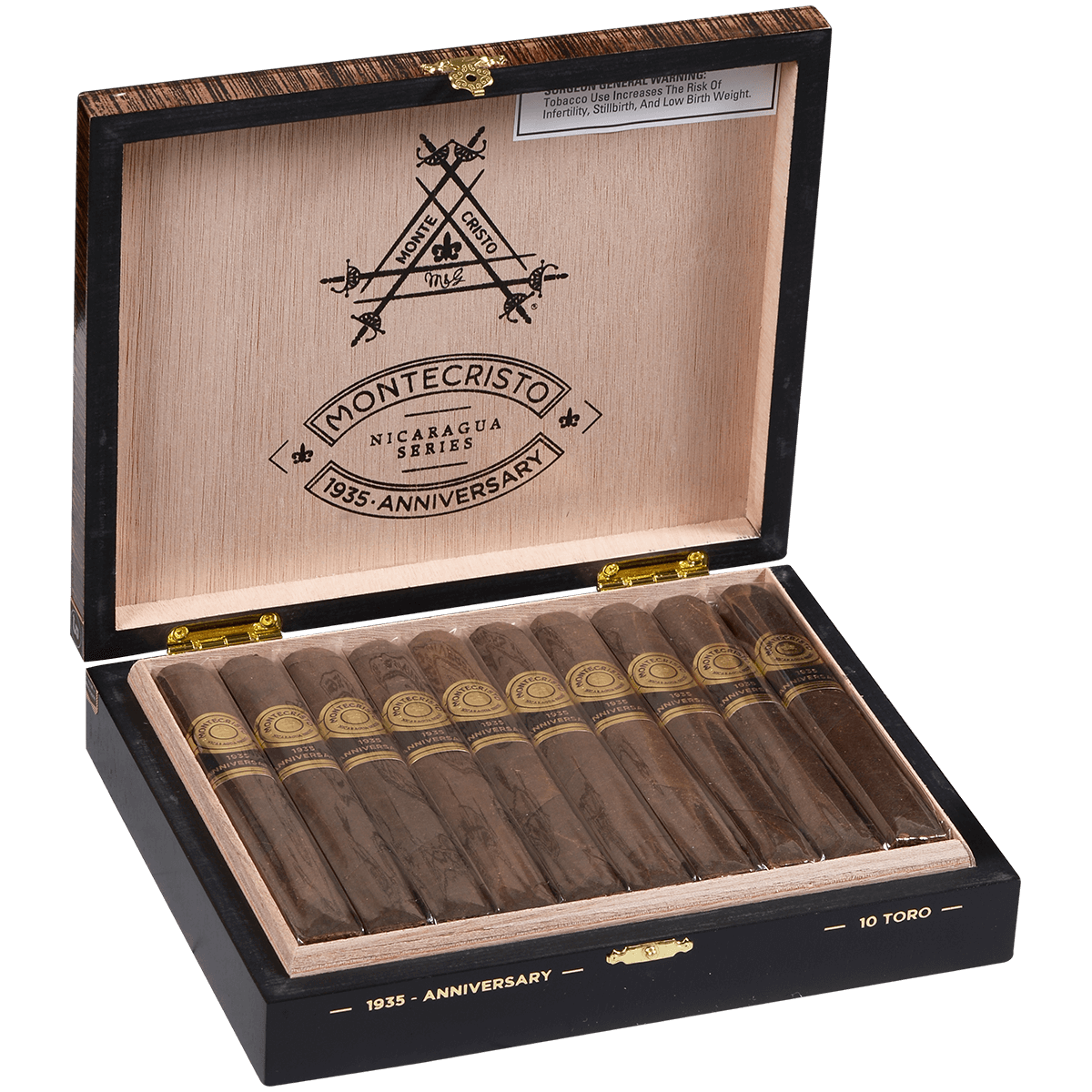 Montecristo 1935 Anniversary Nicaragua Toro 10 Ct Box 6.00X54