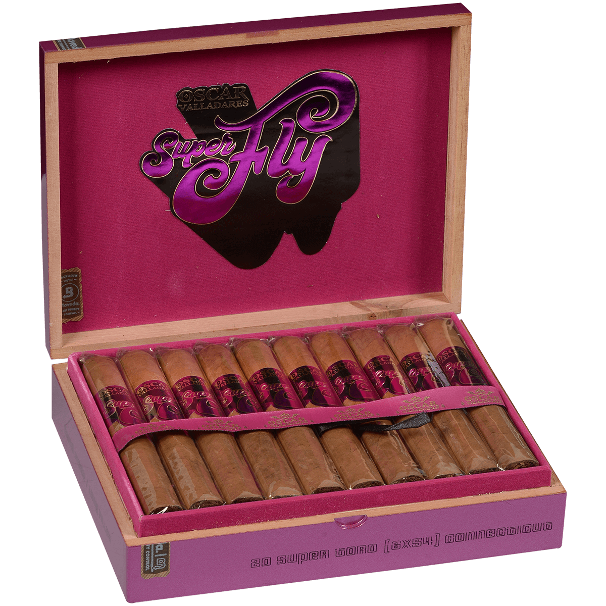Super Fly By Oscar Connecticut Super Toro Grande 20 Ct. Box 6.00X54