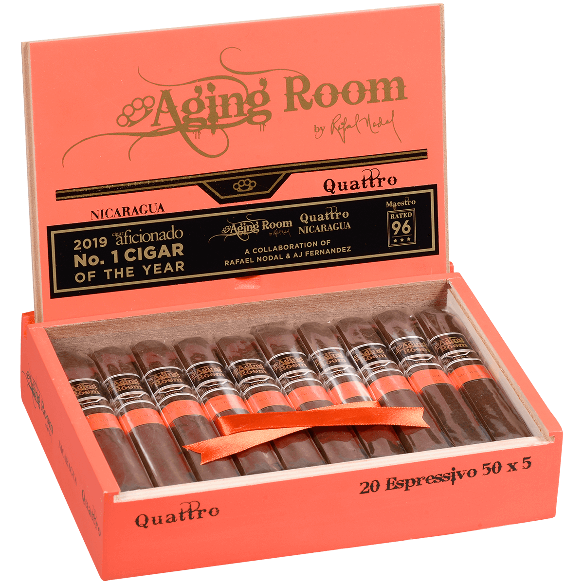 Aging Room Quattro Nicaragua Expressivo 20 Ct. Box 5.00X50