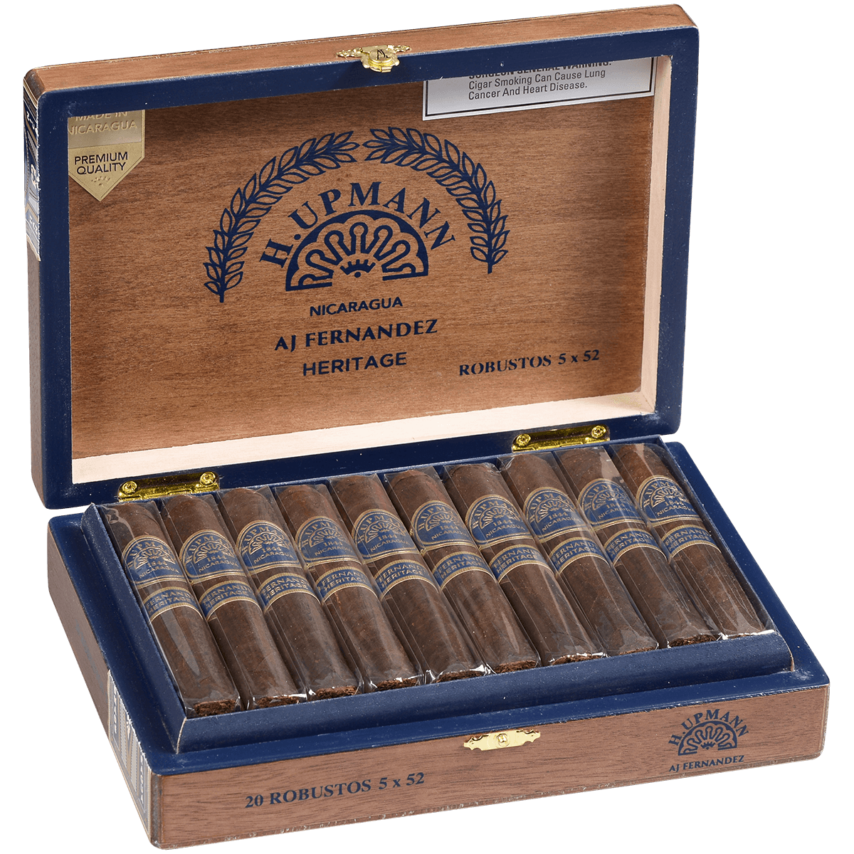 H. Upmann Nicaragua Heritage By Aj Fernandez Robusto 20 Ct. Box 5.00X52