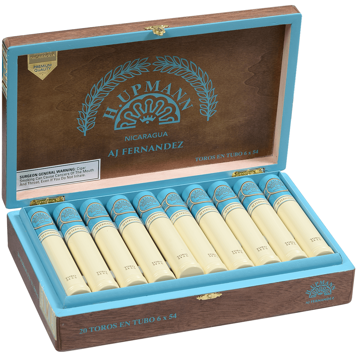 H. Upmann Made By Aj Fernandez Toro En Tubo 20 Ct. Box 6.00X54