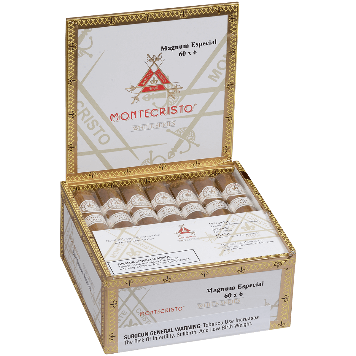 Montecristo White Magnum 20 Ct. Box 6.00X60