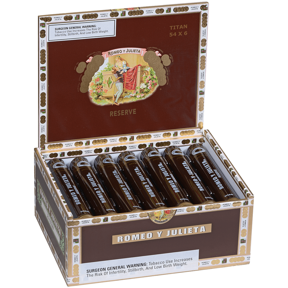 Romeo Y Julieta Habana Reserve Titan 21 Ct. Box 6.00X54