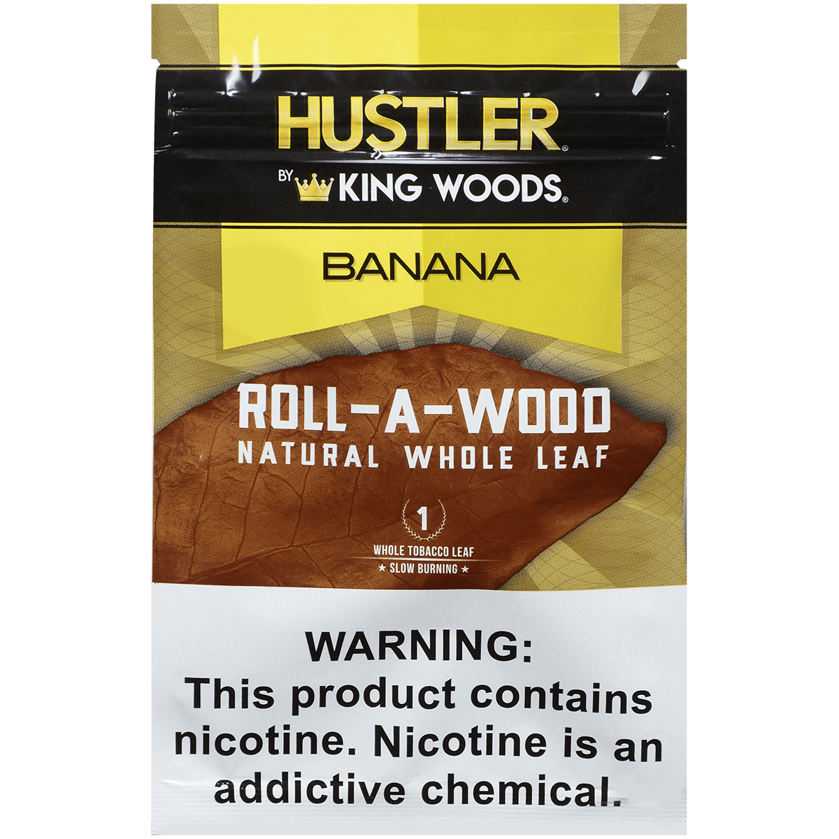 **HUSTLER KING WOODS ROLL A WOOD BANANA 6/1 POUCHES