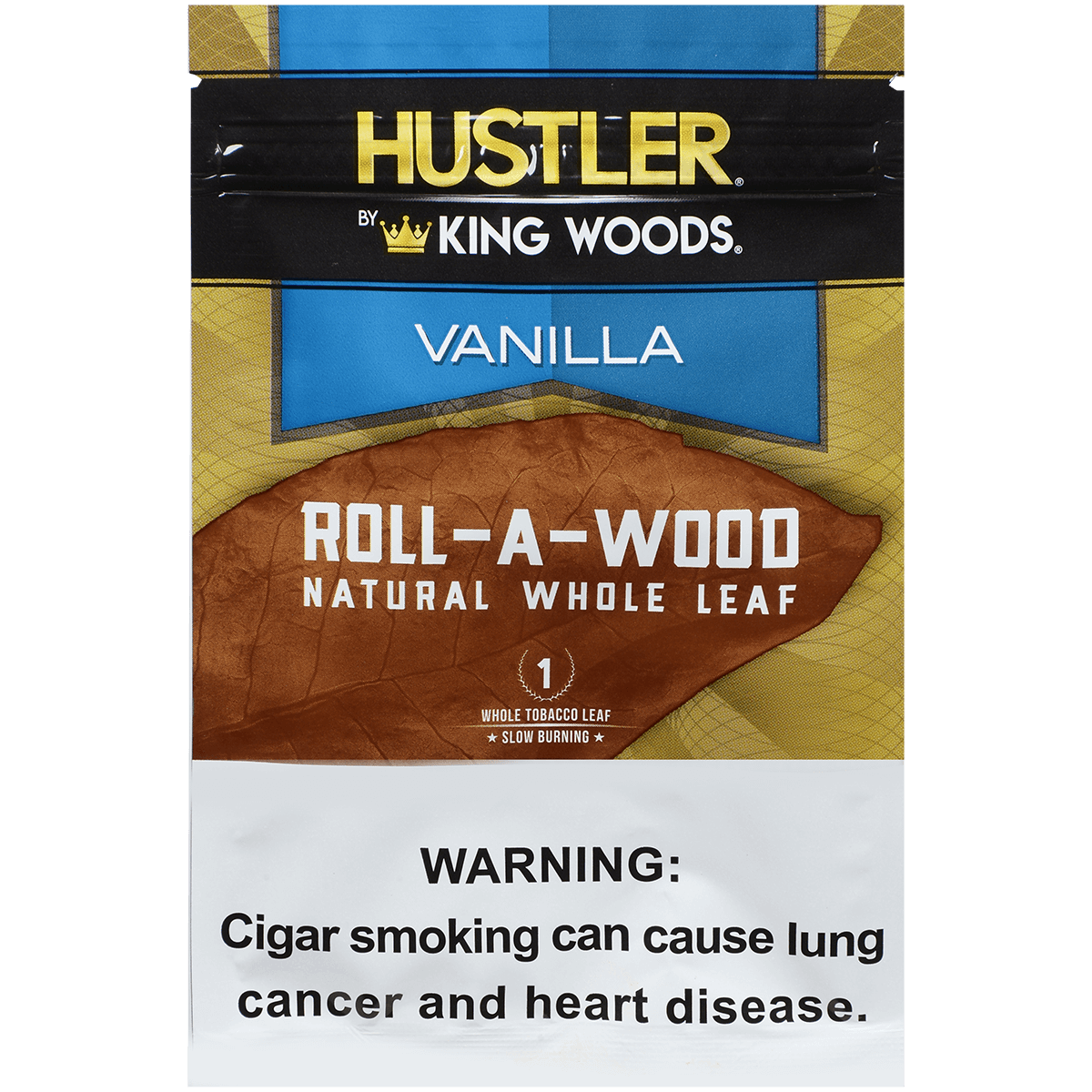 **HUSTLER KING WOODS ROLL A WOOD VANILLA 6/1 POUCHES