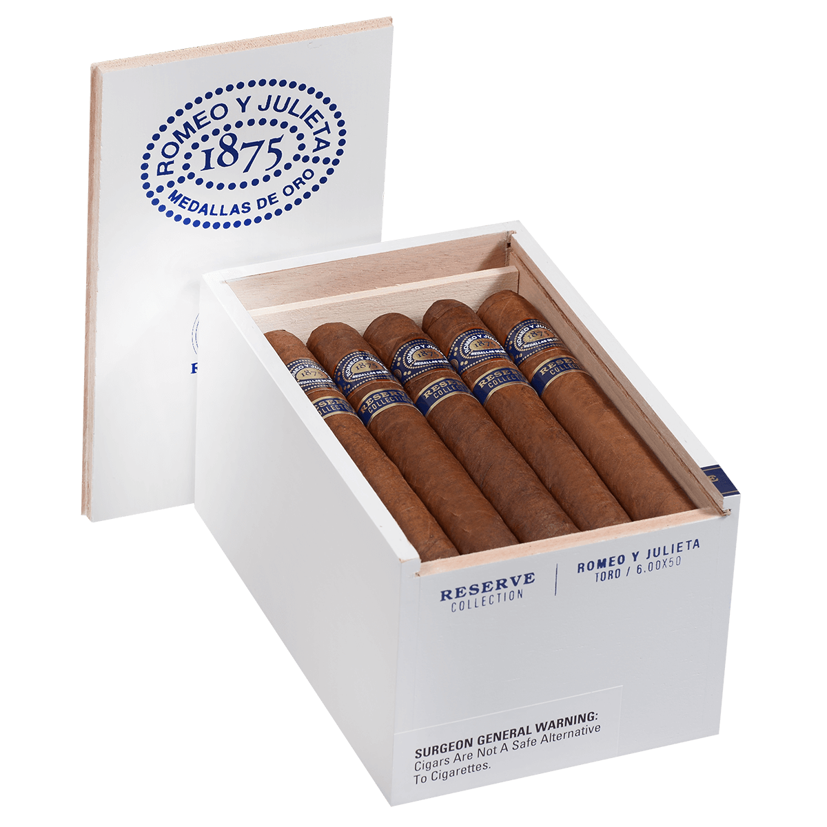 Reserve Collection Romeo Y Julieta 1875 20 Ct Box Toro 6.00X51