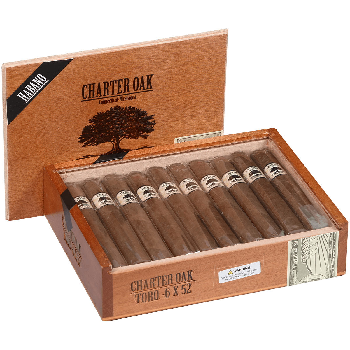 Foundation Charter Oak Habano Toro 20 Ct Box 6.00X52
