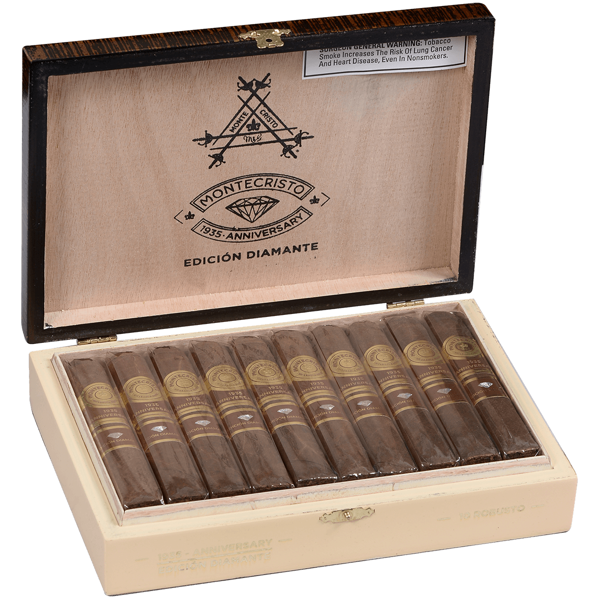 Montecristo 1935 Anniversary Edicion Diamante Robusto 10 Ct. 5.00X54
